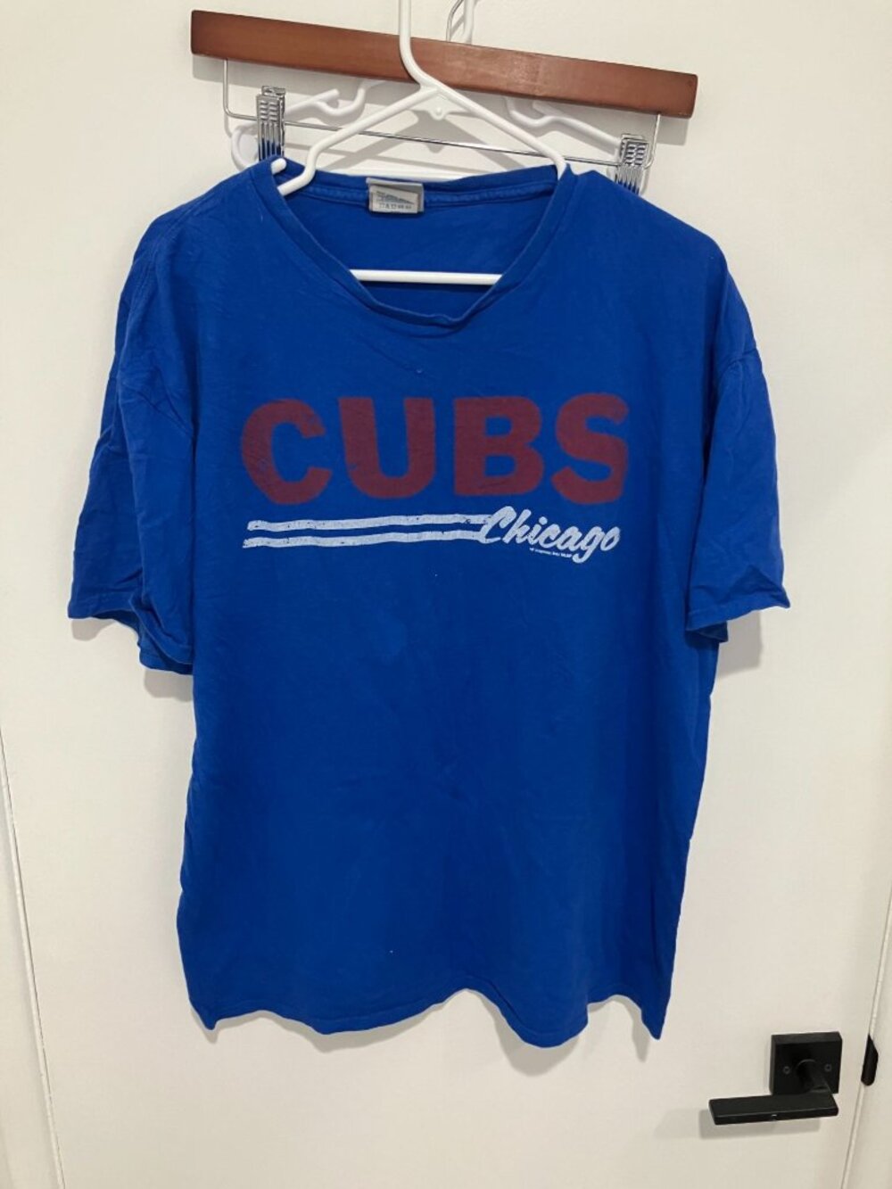 VTG Y2K MLB Genuine Merchandise Chicago Cubs T-Shirt, Blue, Size XL
